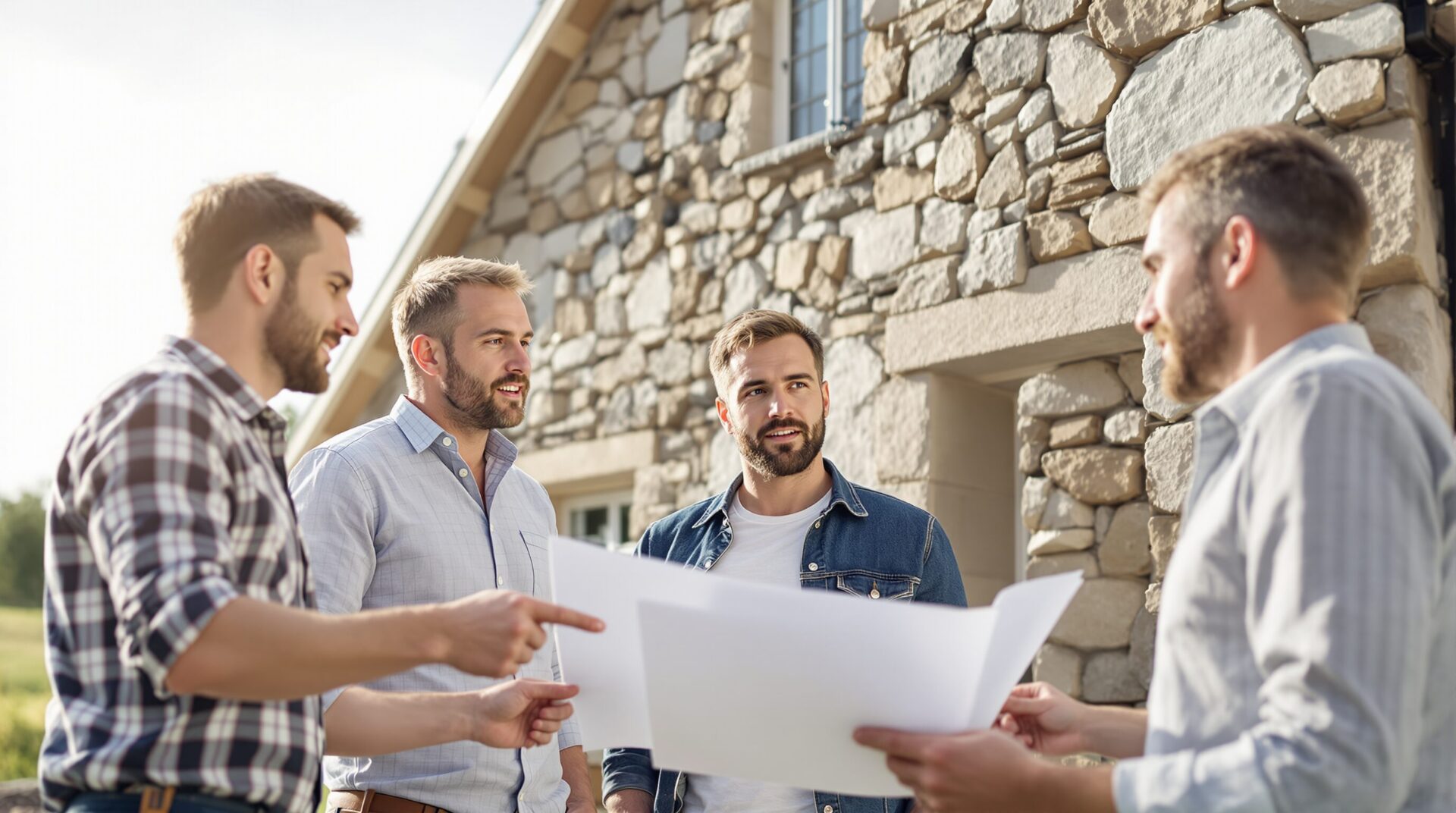 maison neuve en pierre