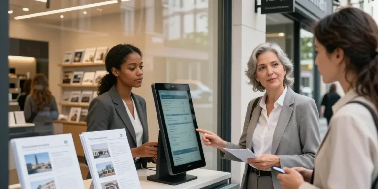 vitrine agence immobiliere